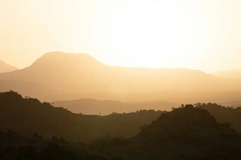 Bergsilhouetten im Damaraland